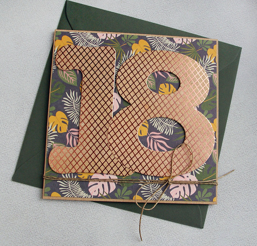 kartki scrapbooking 18-te urodziny :: KARTKA URODZINOWA