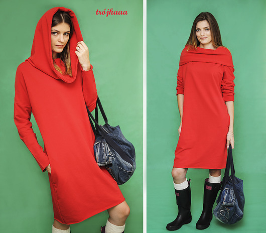 Lady in Red_sukienka BIG HOODIE dress S/M/L 3 for U