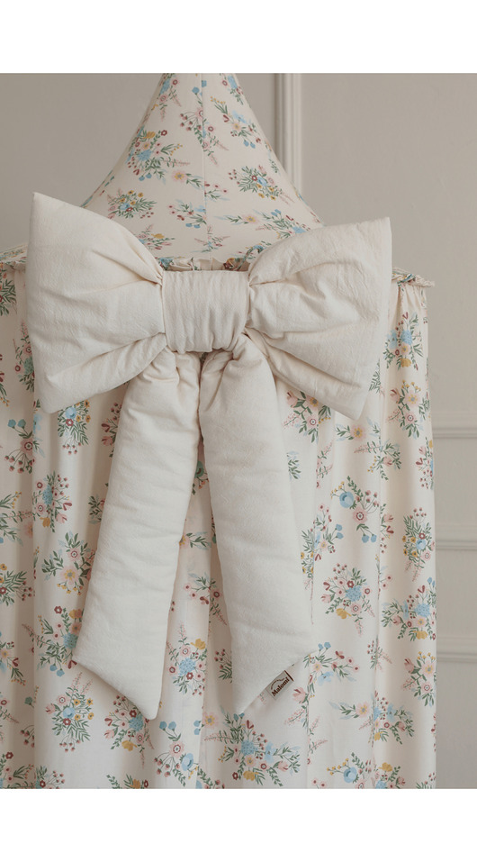 tekstylia - różne Kokarda dekoracyjna washed cotton natural