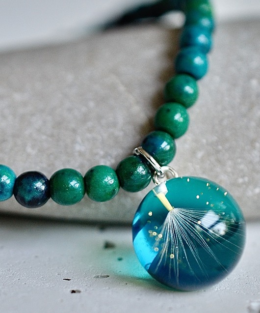 Bransoletka turkusowa hand-made Grol Jewellery