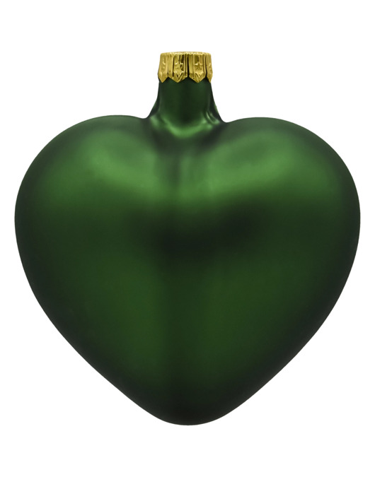 ozdoby choinkowe Bombka choinkowa: Serce matowe: zielone