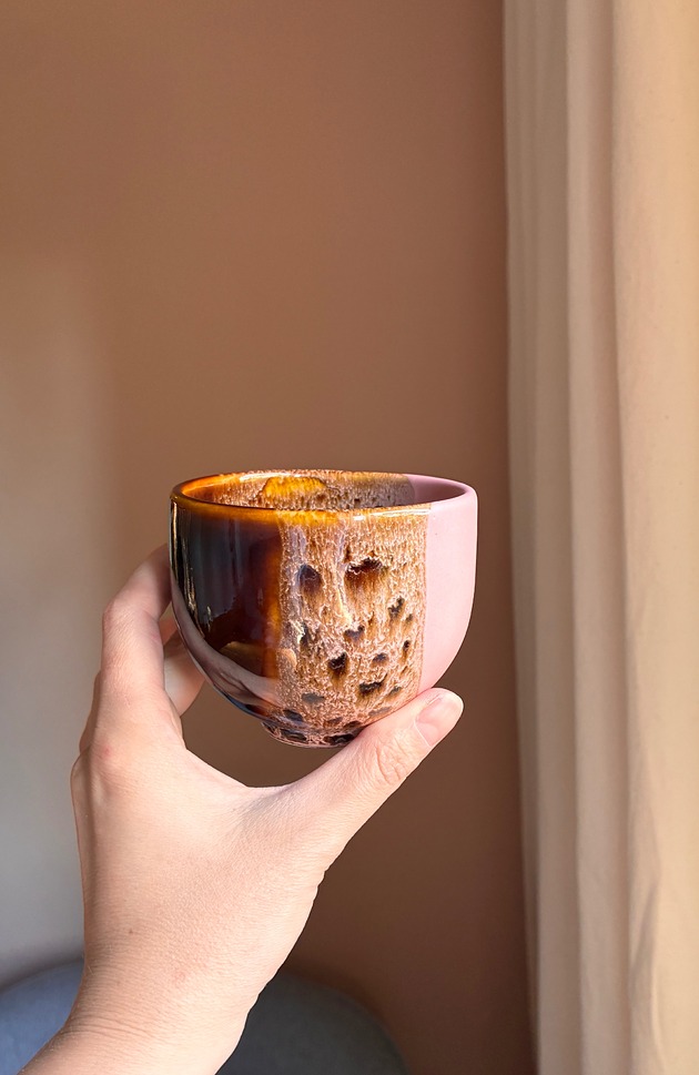 kubki i filiżanki Czarka, 220 ml  vintage retro [różowa pantera]