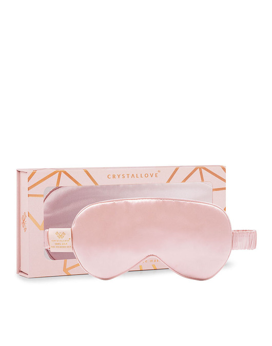 akcesoria dla niej CRYSTALLOVE Opaska na oczy z jedwabiu rose