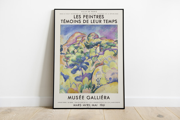 Georges Braque- plakat wystawowy Pas De LArt