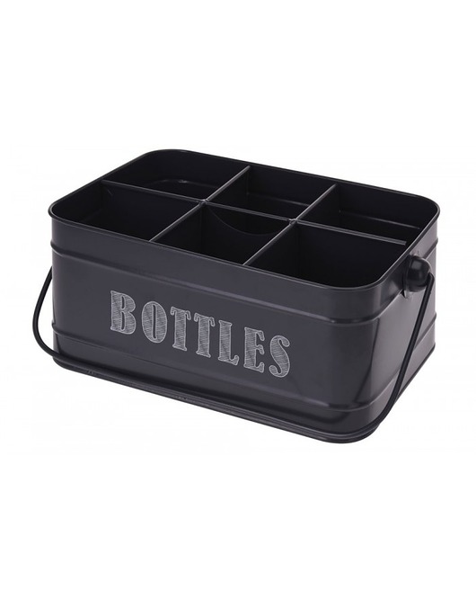 Pojemnik Na 6 Butelek Dark Grey MIA home