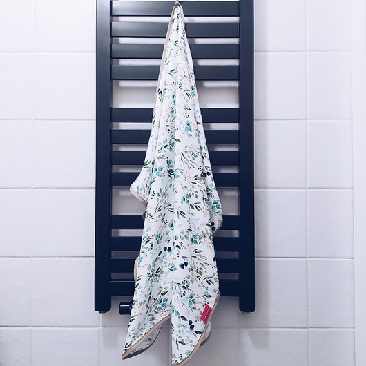 do włosów różne RĘCZNIK BAMBUSOWY DO WŁOSÓW  75x100 - BIAŁY KWIATY