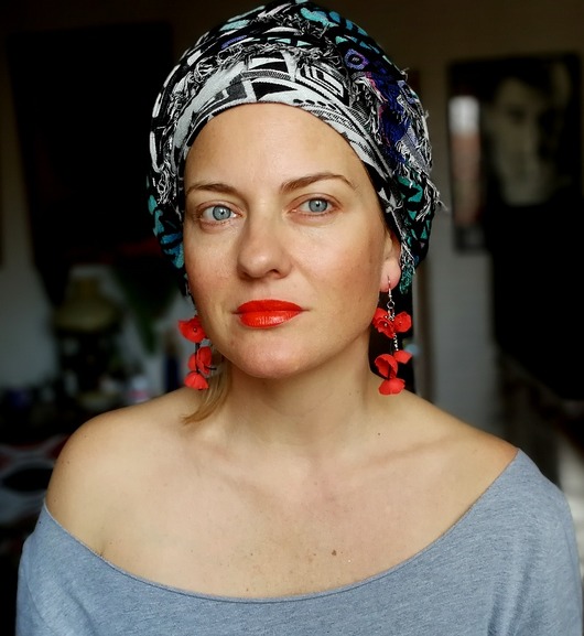 kolczyki maki lekkie folk boho ruda klara