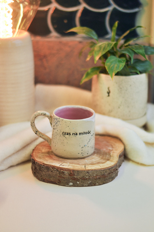 kubki Ceramiczny Kubek 250 ml "czas na miłość"