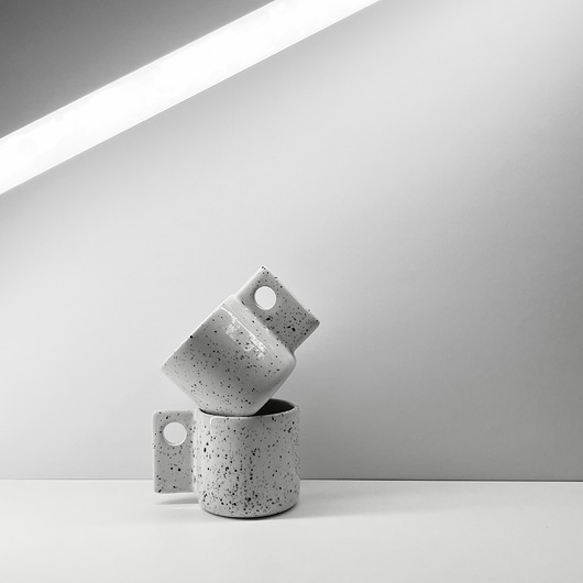 filiżanki Kubek #07 /white and black, 100ml/