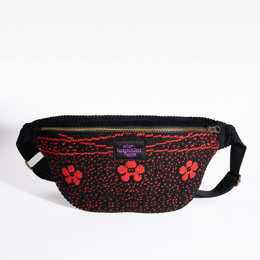 saszetka nerka Upcyclingowa nerka ze starej narzuty