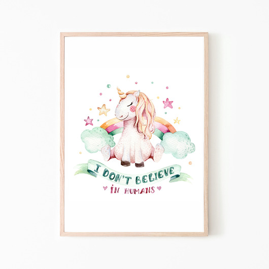 PLAKAT,OBRAZEK Unicorn jednorożec Nr.2 Dekoracjan