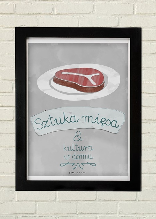 SZTUKA MIĘSA Plakat GAU Home