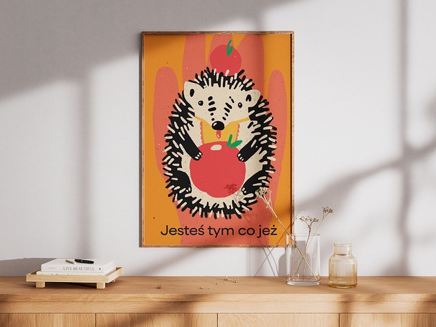 plakaty Plakat "Jesteś tym co jeż"