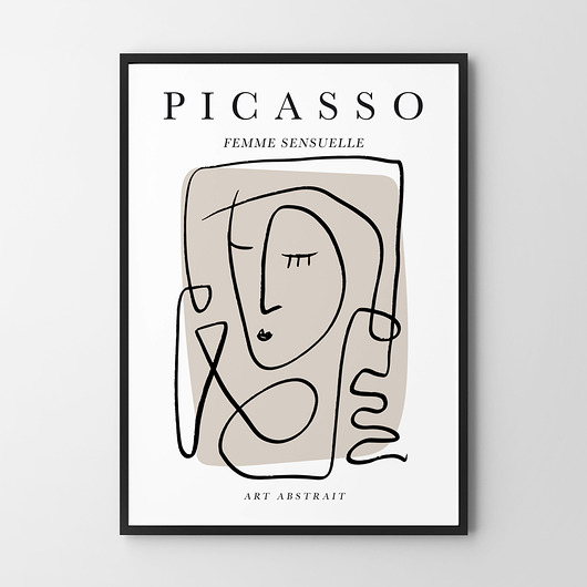 plakaty Plakat W stylu Picasso Twarz Kobiety