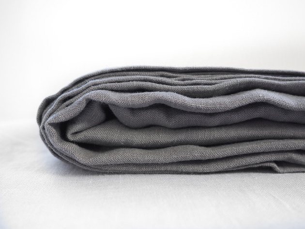 Lniane Prześcieradło Płaskie TRUE GRAY so linen!