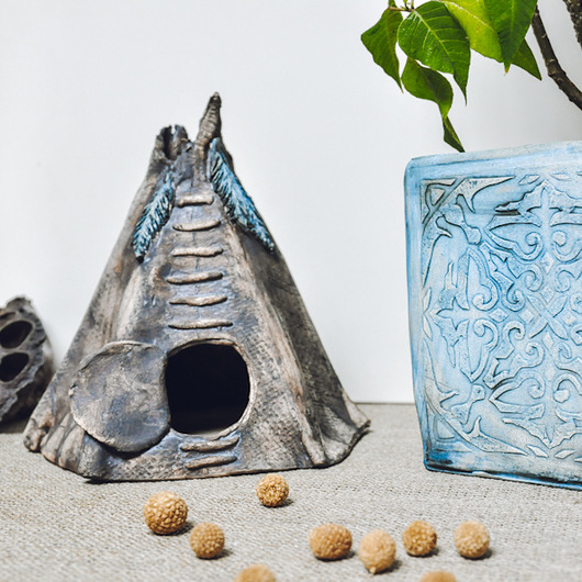 Tipi na kadzidełko stożkowe - ArtStyl Boho ArtStyl Pracownia Ceramiki