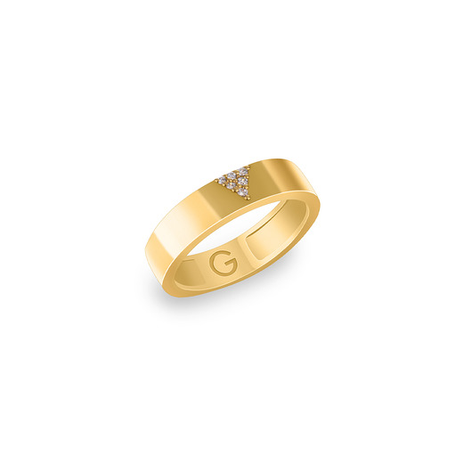 pierścionki złote Obrączka triangle gold