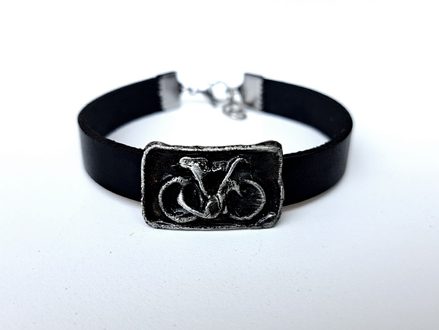 biżuteria męska Bransoletka z rowerem