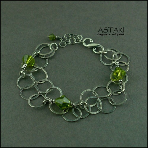 kryształ SWAROVSKI I ŁAŃCUSZKI - OLIVINE II Astari