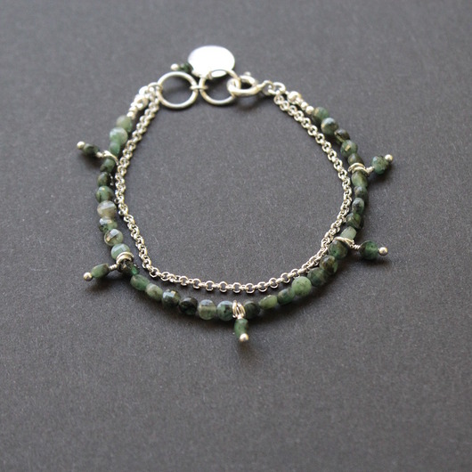 bransoletki z kamieni naturalnych Rubinowa Szmaragdy