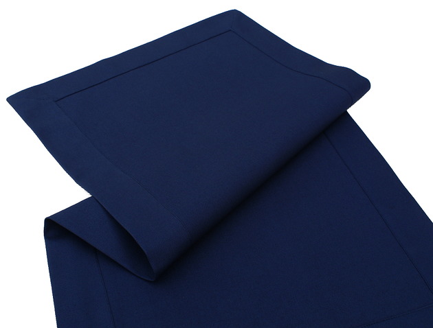 obrusy, bieżniki, serwety Granatowy bieżnik runner