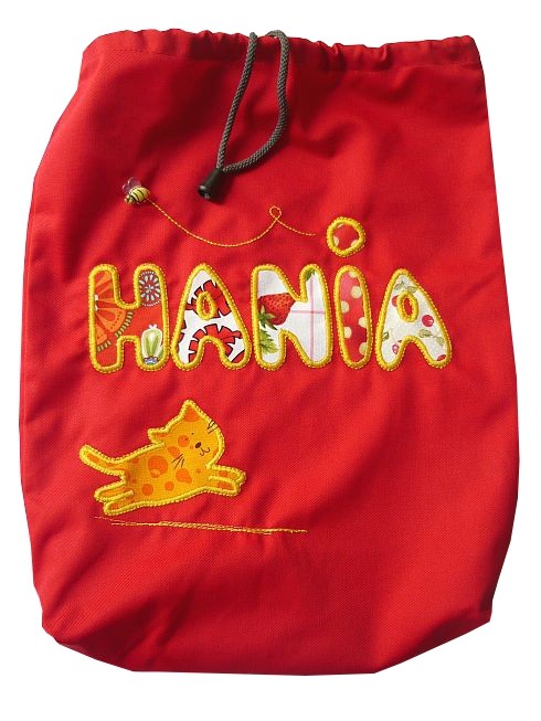 HANIA -worek dla przedszkolaka  Gazynia
