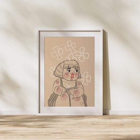 grafiki i ilustracje Plakat Krew z nosa