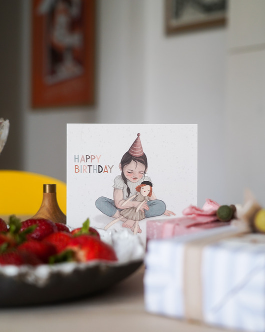 kartki okolicznościowe - wydruki Happy Birthday Girl - kartka na urodziny