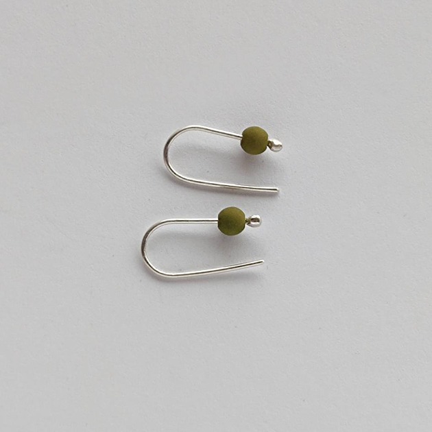 kolczyki z kamieniami Kolczyki OKRĄG