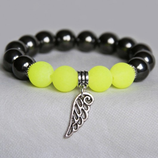 graphite & NEON YELLOW with wing kaktusia