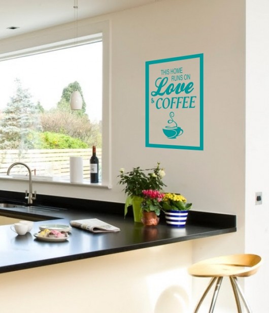 Home&Coffee - naklejka ścienna Tulis