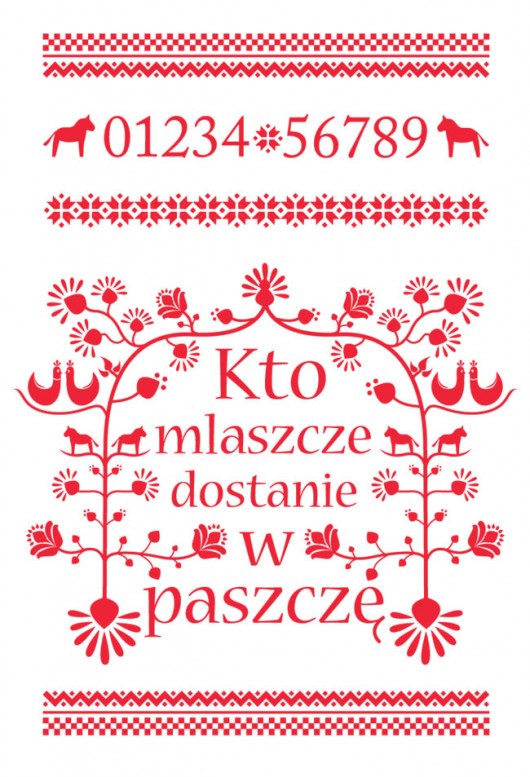 Plakat makatka &quot;Kto mlaszcze..&quot;A4 OLANDRE