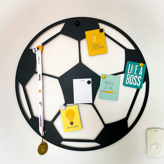 naklejki ścienne do pokoju dziecka Tablica magnetyczna organizer Piłka Nożna