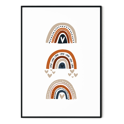 Plakat dla dzieci Tęcza no. 7 myscandi
