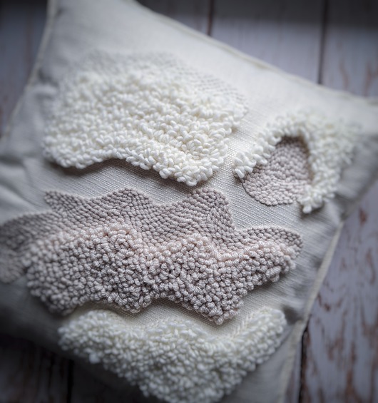 poduszki plecione Poduszka minimalistyczna monochrom beż japani Boho