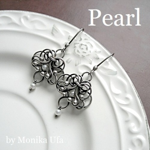 kolczyki srebrne Kolczyki srebrne Romantic Pearl