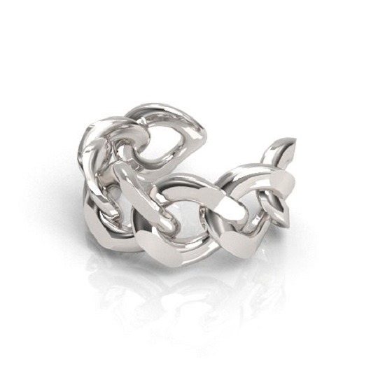 nausznice Nausznica CHAIN -srebro,złoto,róż