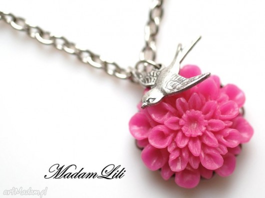 Naszyjnik w stylu vintage ♥Ogród serc II♥ MadamLili