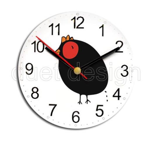 Zegar Black Hen 07 Duet design