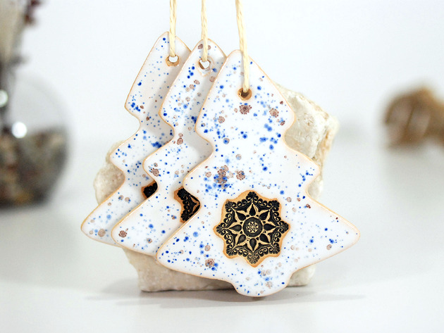 ozdoby choinkowe Choinki ceramiczne ozdoby świąteczne