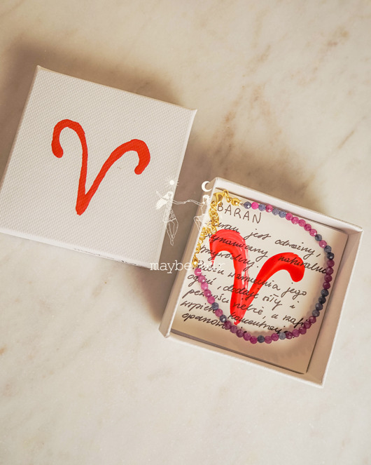 bransoletki z kamieni naturalnych Bransoletka zodiakalna Baran