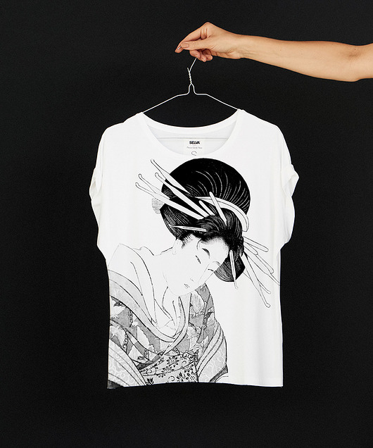 Kitagawa Utamaro no.4 LIMITED T-SHIRT - SELVA SELVA