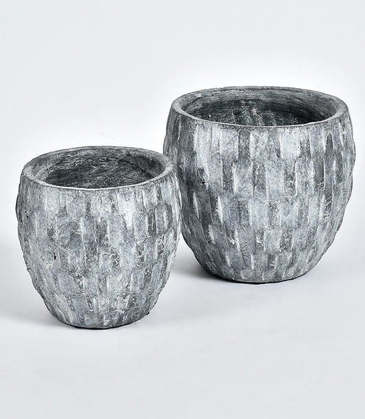 Doniczka, osłonka Grigio, terakota, 16 cm Home Design