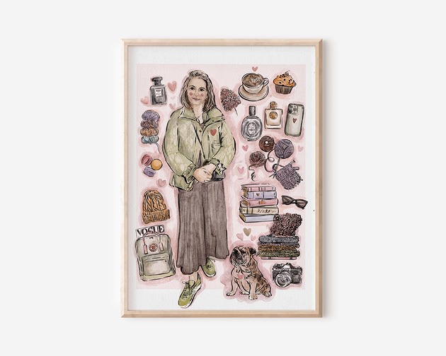 grafiki i ilustracje PORTRET  - plakat personalizowany