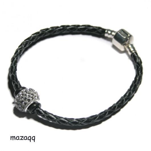 Bransoletka mini czarna - 19 cm mazaqq