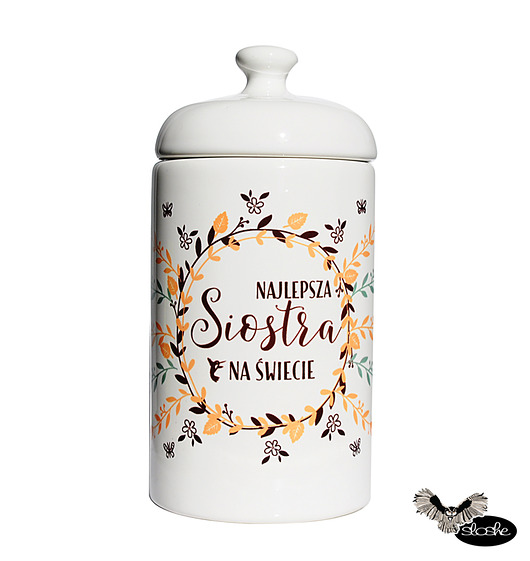 Najlepsza siostra na świecie, pojemnik 500ml Sowia Aleja