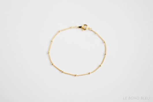 16k Gold Plated Dainty Bracelet Le Boho Bleu