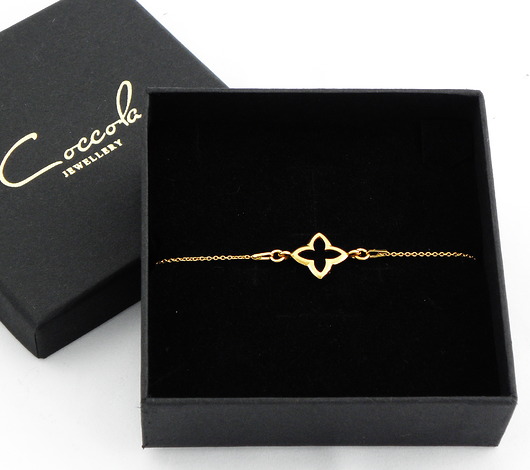 BRANSOLETKA SREBRO 925 Z LILIĄ Coccola JEWELLERY