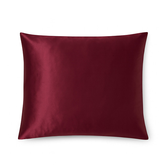 pościel LE SILQUE Jedwabna poszewka na poduszkę 70 x 80 cm - BURGUNDY