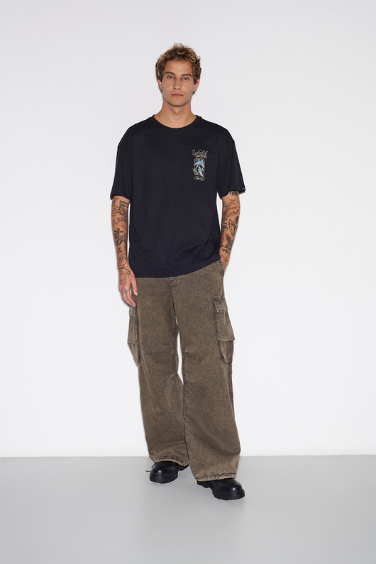 t-shirty męskie HT x AK Koszulka męska Black